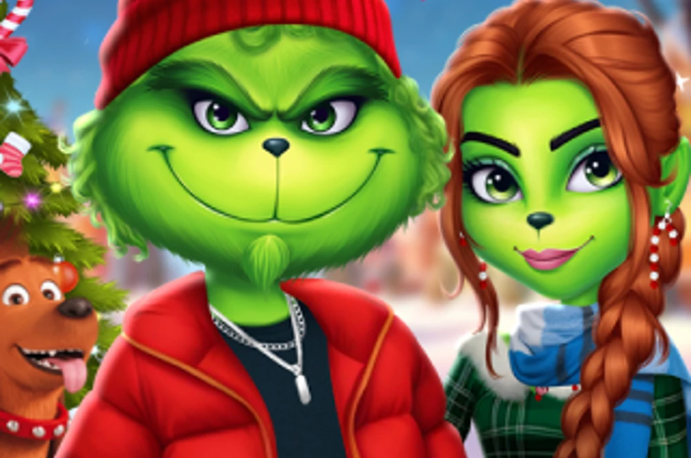 The Grench Couple Holiday Dress Up